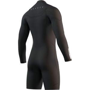 2021 Mystic Mens Marshall 3/2mm Long Sleeve Shorty Wetsuit 210112 - Black